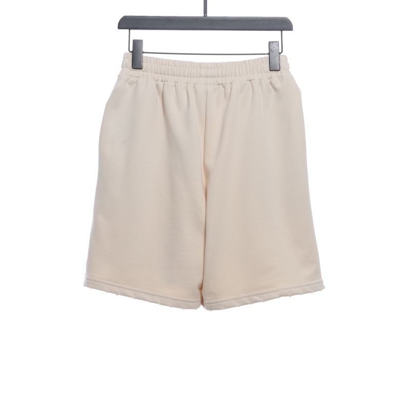  Balenciage distressed washed lock embroidered Short Pants 2