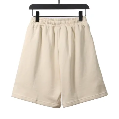  Balenciage distressed washed lock embroidered Short Pants beige 02