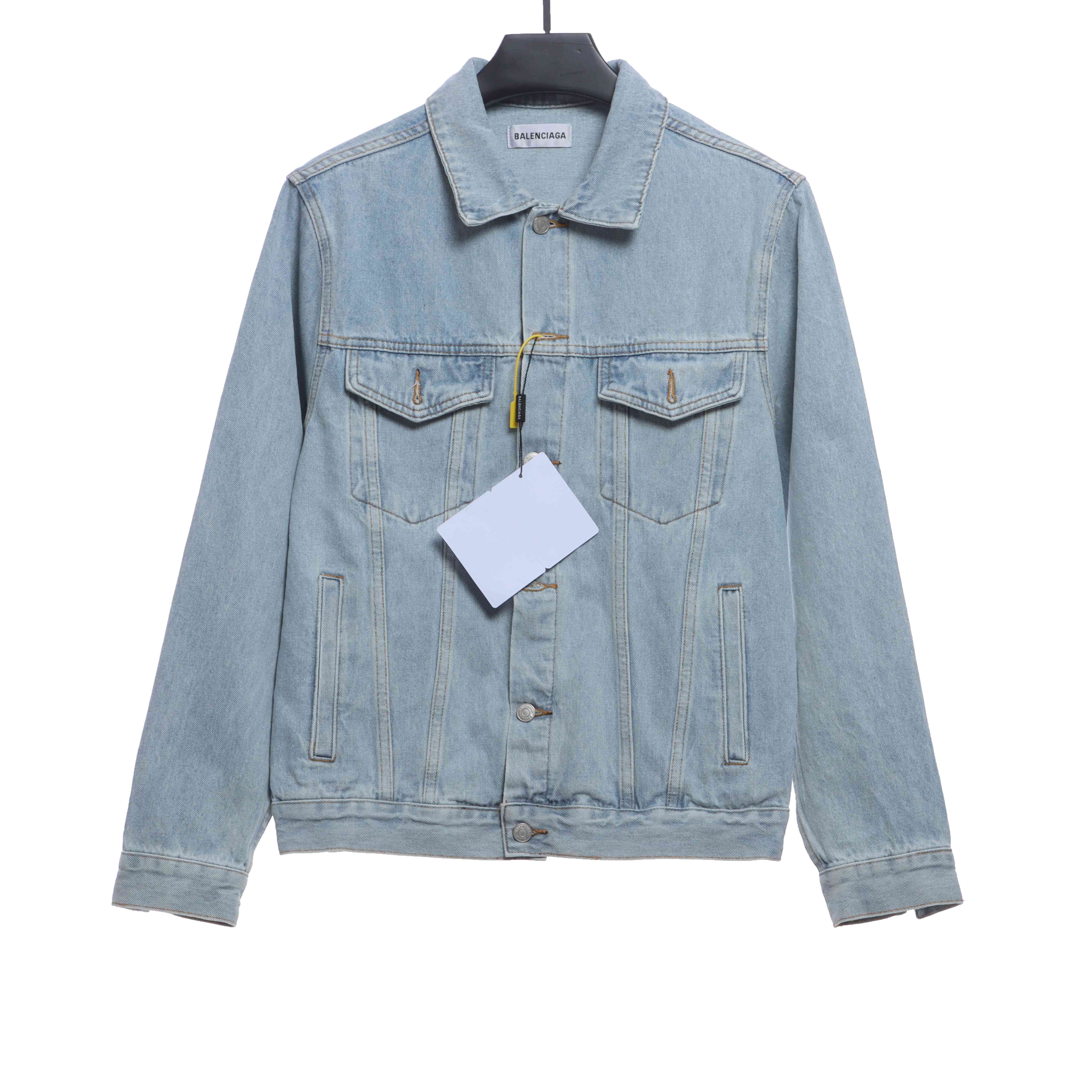 Balenciage double B graffiti denim jacket