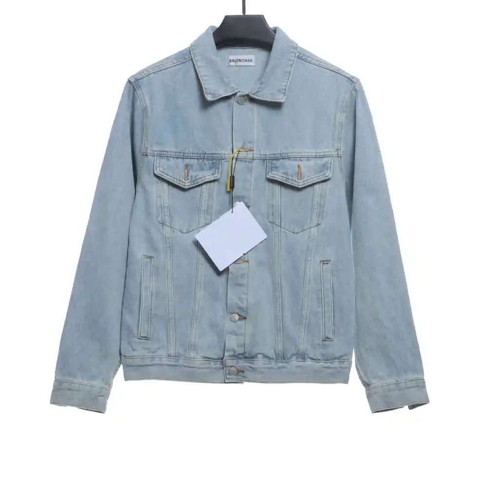 Balenciaga double B graffiti denim jacket
