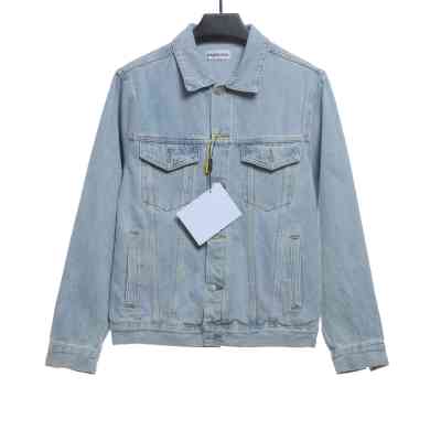  Balenciage double B graffiti denim jacket 01