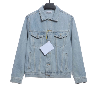 Balenciaga double B graffiti denim jacket 01