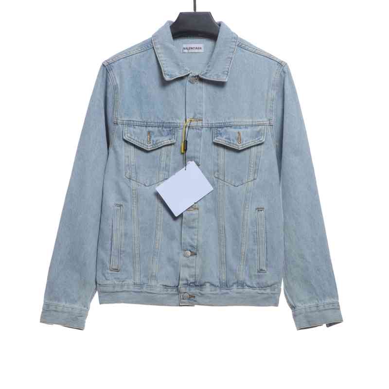  Balenciage double B graffiti denim jacket