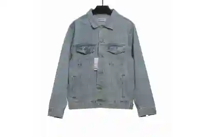 Balenciaga double B graffiti luminous denim jacket 01