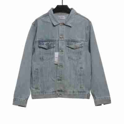  Balenciage double B graffiti luminous denim jacket 01
