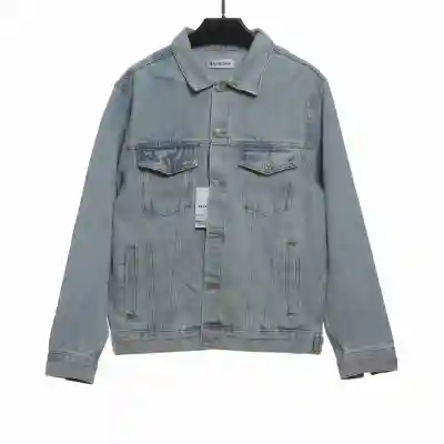 Balenciaga double B graffiti luminous denim jacket 01