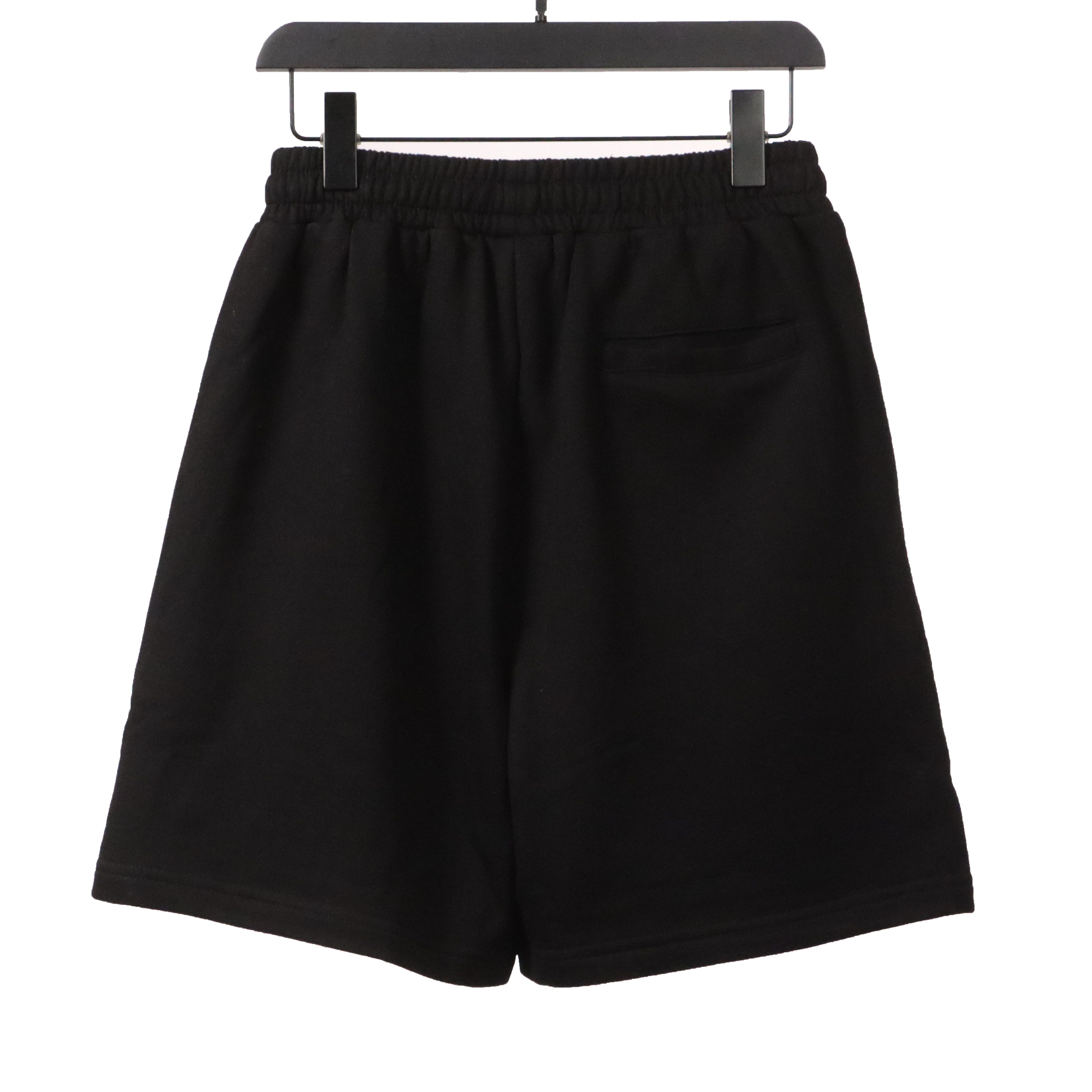 Balenciaga embroidered letter Short Pants black