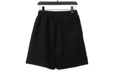 Balenciaga embroidered letter Short Pants black 02