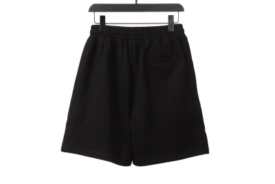 Balenciaga embroidered letter Short Pants black 02