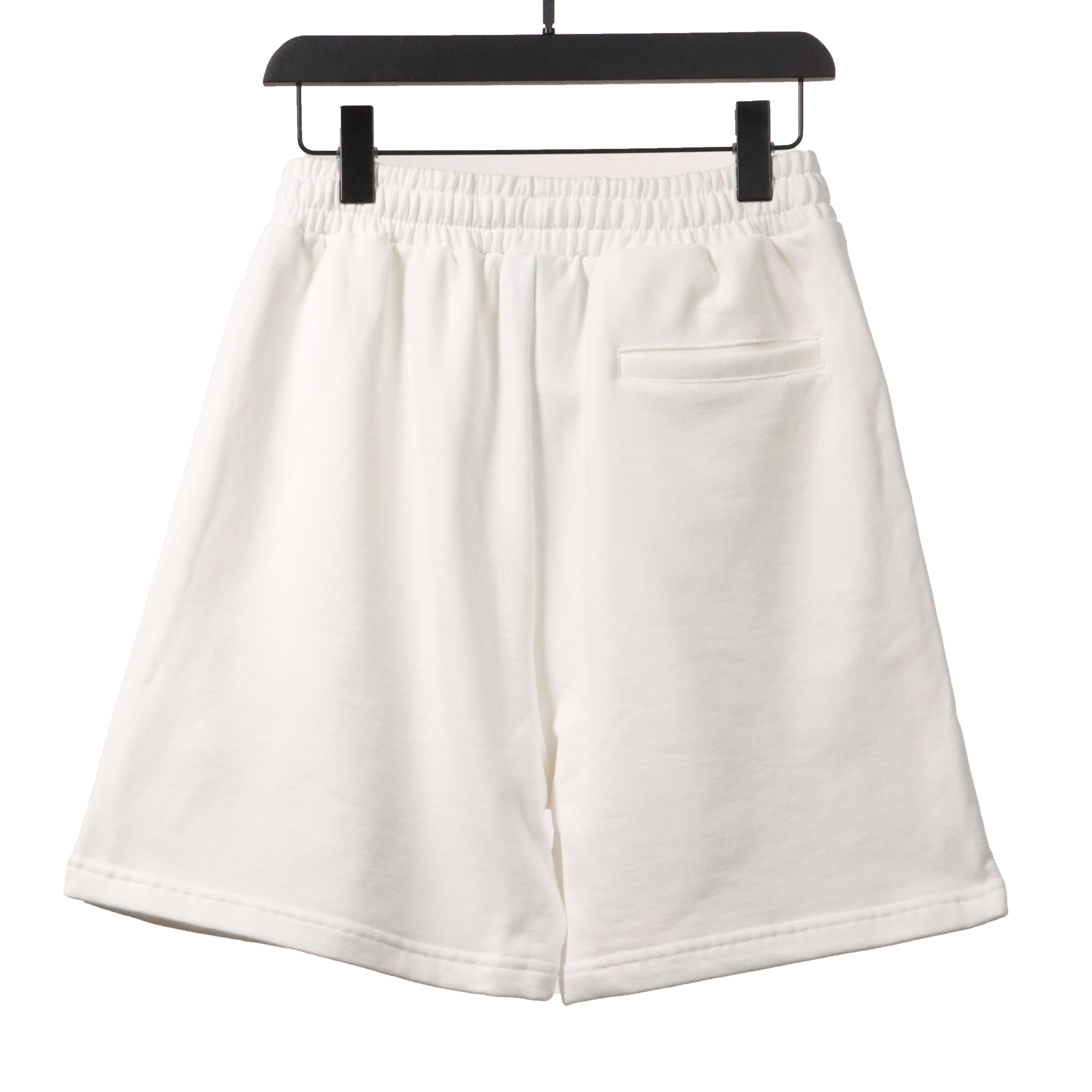 Balenciaga embroidered letter Short Pants white