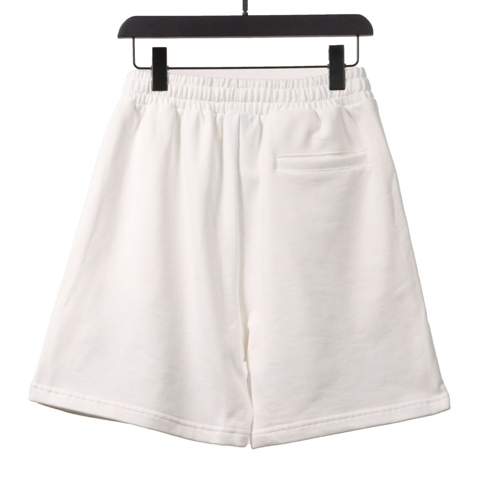  Balenciage embroidered letter Short Pants white