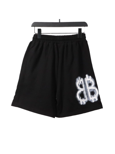 Balenciaga graffiti faded print Short Pants 02