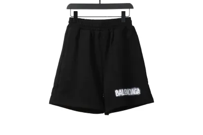 Balenciaga graffiti faded print Short Pants 01