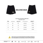  Balenciage HAND double B graffiti Short Pants