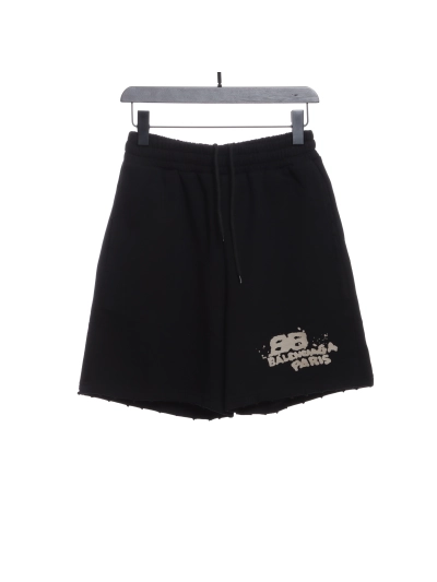 Balenciaga HAND double B graffiti Short Pants 01