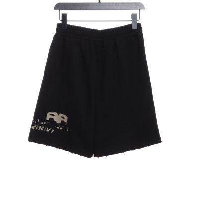  Balenciage HAND double B graffiti Short Pants 02