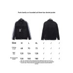  Balenciage joint AD three-stripe denim jacket