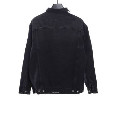  Balenciage joint AD three-stripe denim jacket 02