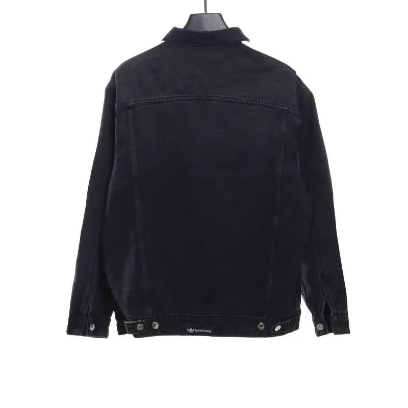 Balenciaga joint AD three-stripe denim jacket