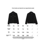 Balenciage mud-dyed full print ripped denim jacket