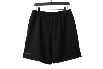 Balenciaga reverse small logo embroidered letter Short Pants 02