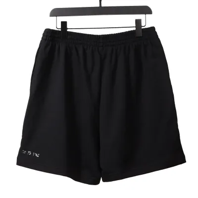 Balenciaga reverse small logo embroidered letter Short Pants 02