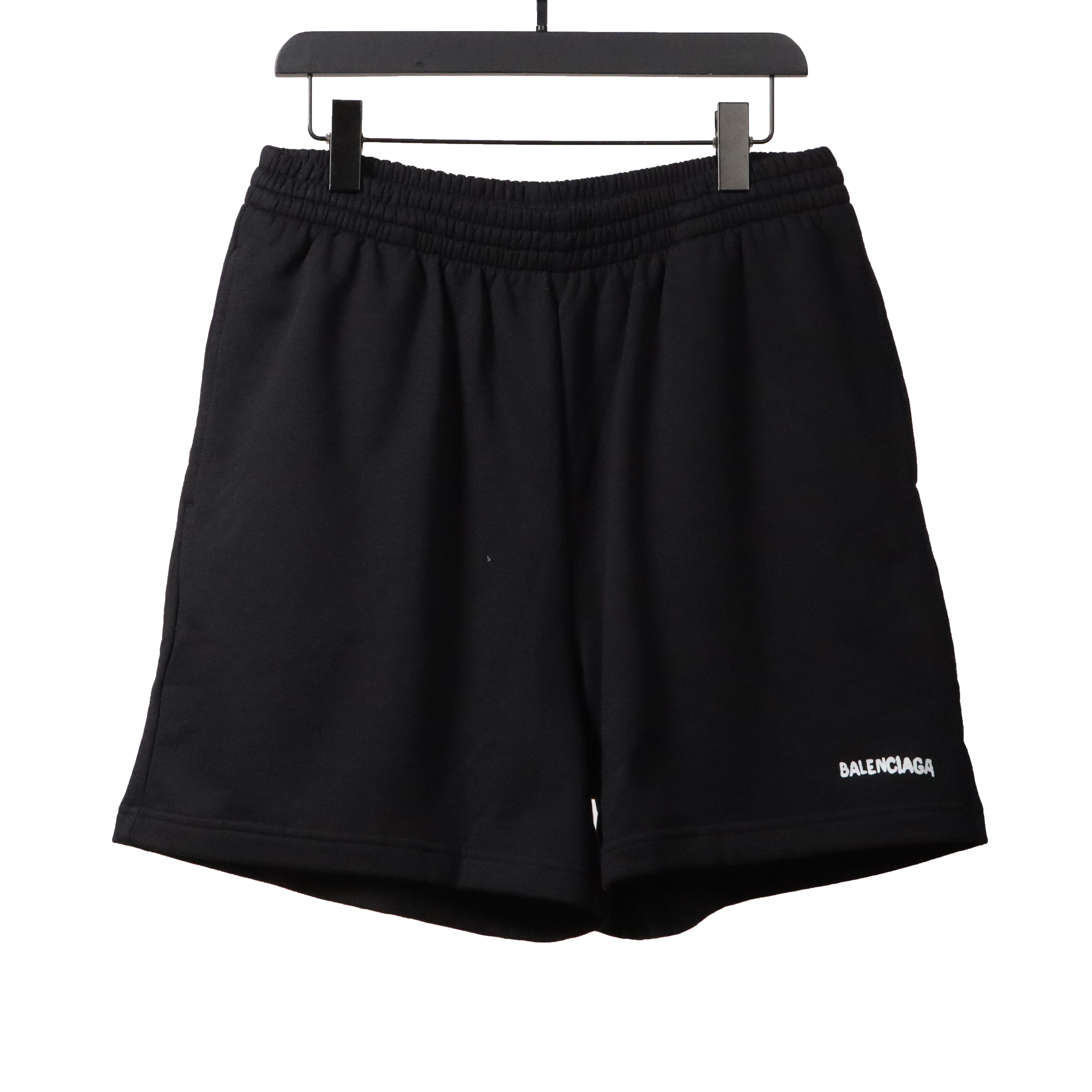 Balenciaga reverse small logo embroidered letter Short Pants