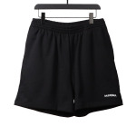  Balenciage reverse small logo embroidered letter Short Pants