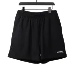Balenciaga reverse small logo embroidered letter Short Pants
