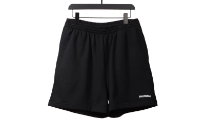 Balenciaga reverse small logo embroidered letter Short Pants 01