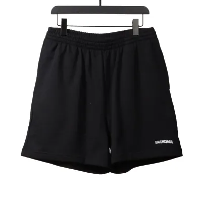 Balenciaga reverse small logo embroidered letter Short Pants 01