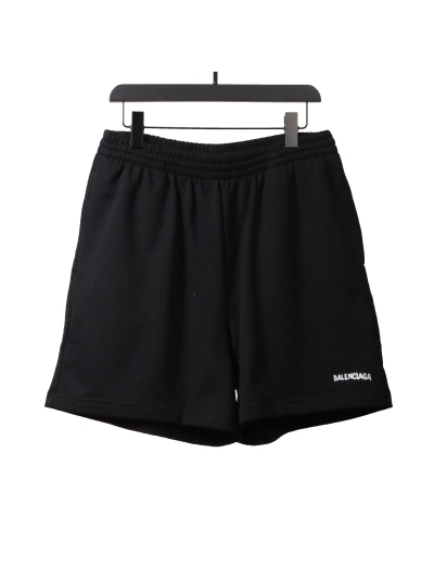 Balenciaga reverse small logo embroidered letter Short Pants 01