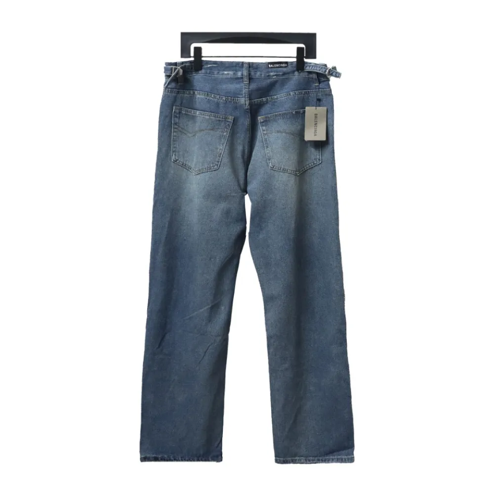 Balenciaga washed damaged Jeans
