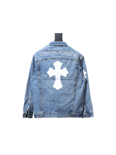 Chrome Hearts back cross denim jacket 02