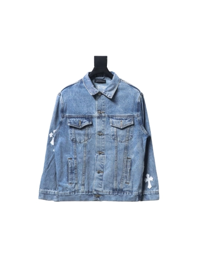 Chrome Hearts back cross denim jacket 01