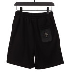  Chrome Hearts back pocket leather label silver Short Pants