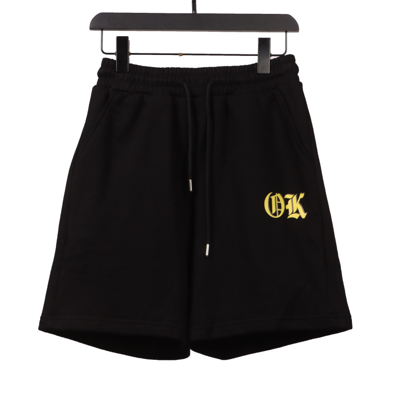  Chrome Hearts back pocket leather label silver Short Pants