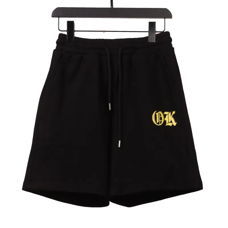  Chrome Hearts back pocket leather label silver Short Pants