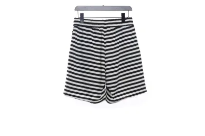Chrome Hearts black and white striped cross Short Pants 02