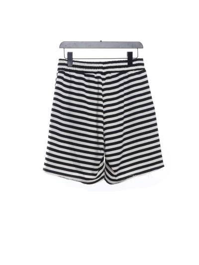Chrome Hearts black and white striped cross Short Pants 02