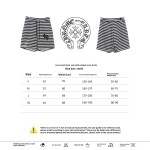 Chrome Hearts black and white striped cross Short Pants