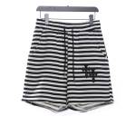 Chrome Hearts black and white striped cross Short Pants