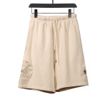 Chrome Hearts distressed patch horseshoe cross Short Pants white