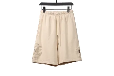 Chrome Hearts distressed patch horseshoe cross Short Pants white 02