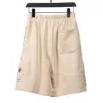  Chrome Hearts distressed patch horseshoe cross Short Pants white