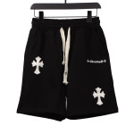 Chrome Hearts embroidered Sanskrit cross terry Short Pants black