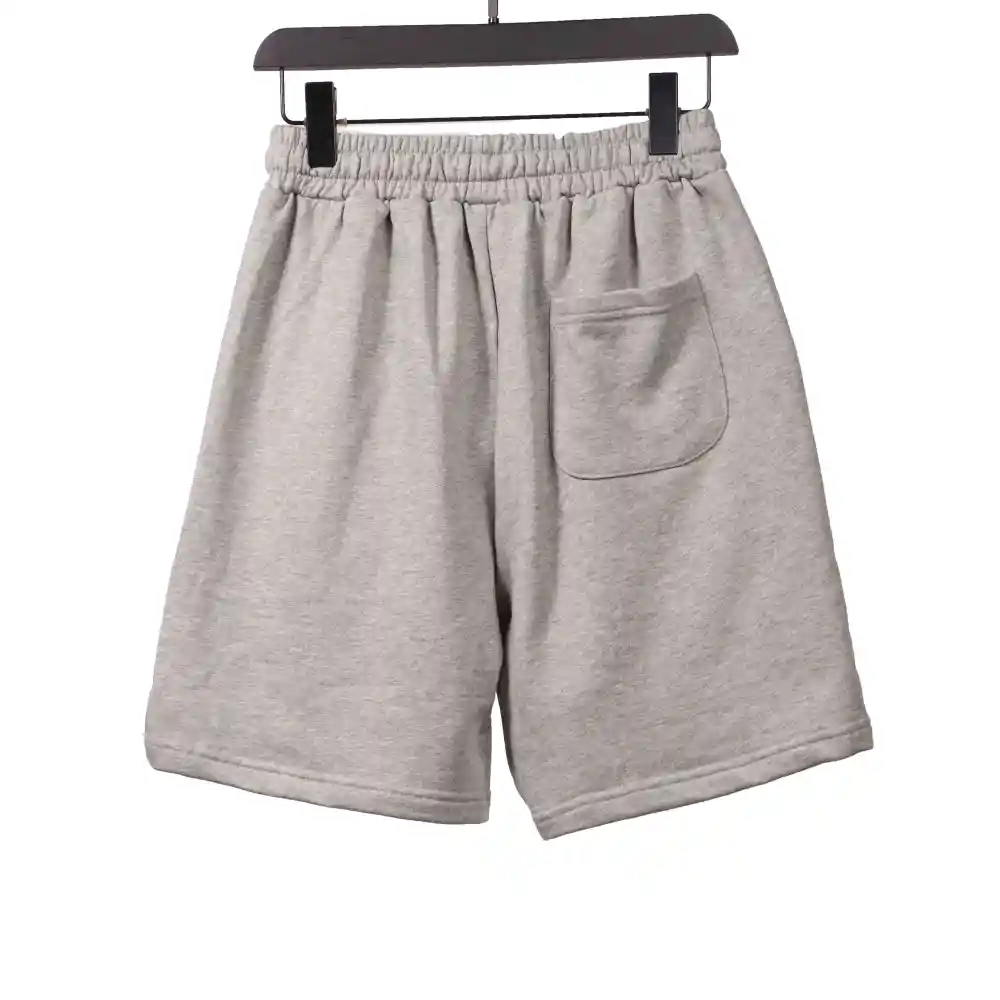  Chrome Hearts embroidered Sanskrit cross terry Short Pants gray