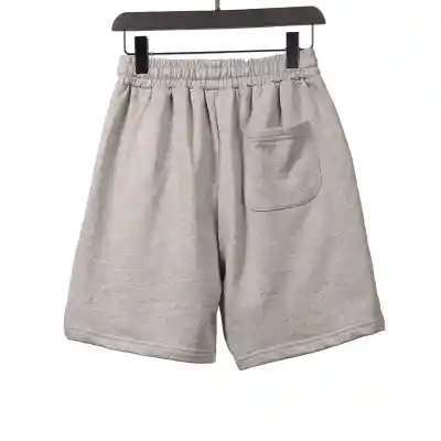 Chrome Hearts embroidered Sanskrit cross terry Short Pants gray 02
