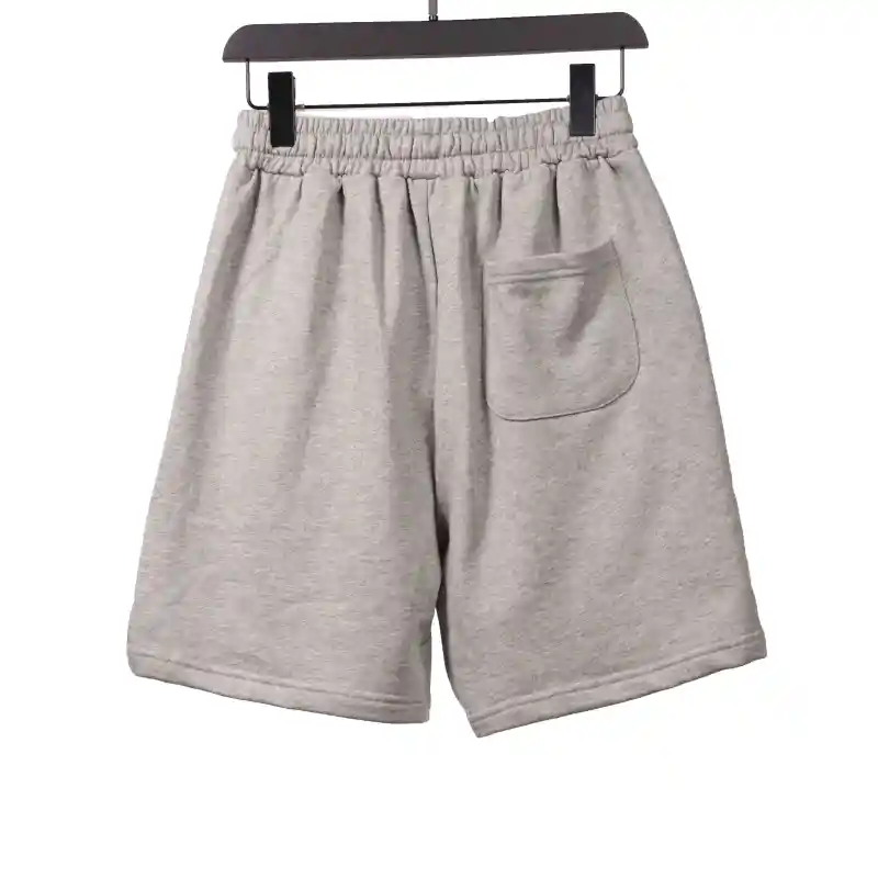  Chrome Hearts embroidered Sanskrit cross terry Short Pants gray