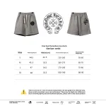  Chrome Hearts horseshoe cross Short Pants gray